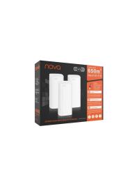 TENDA  Nova MX12 Mesh WLAN WiFi 6 Sistemi - AX3000 Çift Bant WLAN Mesh Sistemi, 4-6 Yatak Odalı Evler için Önerilir, 9X 